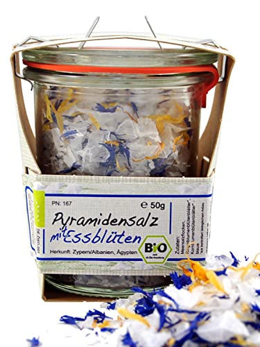 direct&friendly Pyramidensalz aus Zypern mit essbaren Bio-Blüten, 50g im Glas direct&friendly Pyramidensalz aus Zypern mit essbaren Bio-Blüten, 50g im Glas von direct&friendly