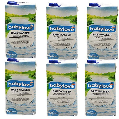 babylove Babywasser von Geburt an 6er Pack (6 x 1 Lit) von dm-drogerie markt