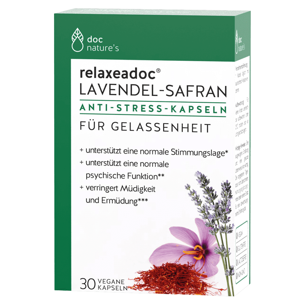 Lavendel Safran Anti Stress Kapseln von doc phytolabor