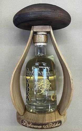 1 Flasche Debowa Vodka mit Pilz Flaschen halter a 0,7 Liter 40% vol. von doktor