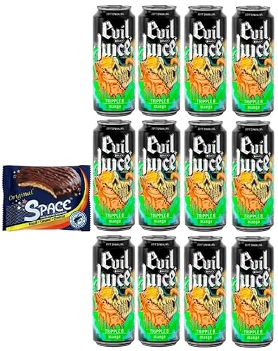 12 Dosen Evil Juice Mango a 0,5 L inkl. EINWEGPFAND + Space Keks gratis a 45 g von doktor