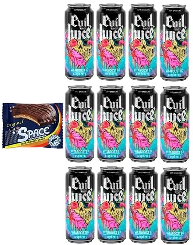 12 Dosen Evil Juice Raspberry a 0,5 L inkl. EINWEGPFAND + Space Keks gratis a 45 g von doktor