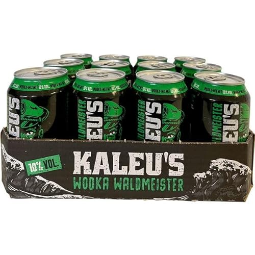 12 Dosen Kaleu's Wodka Waldmeister 10% vol. a 0,33 Liter inkl. EINWEGPFAND von doktor