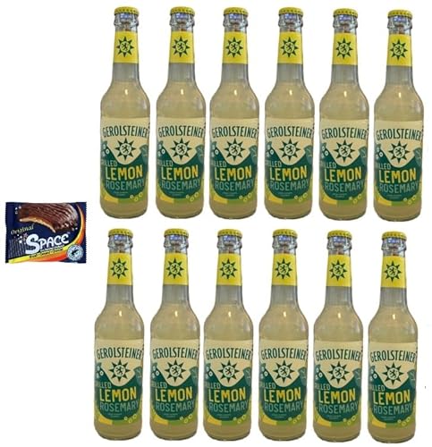 12 Flaschen Gerolsteiner Grilled Lemon Rosemary a 0,33 L inkl. MEHRWEGPFAND + Space Keks gratis a 45 g Von Onlineshop Bormann von doktor