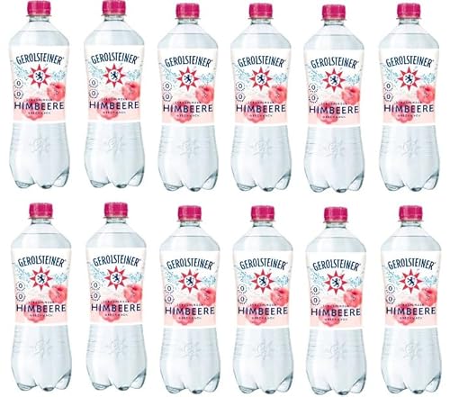 12 Flaschen Gerolsteiner Himbeer Aroma a 0,75 L inkl. EINWEGPFAND + Space Keks gratis a 45 g von doktor