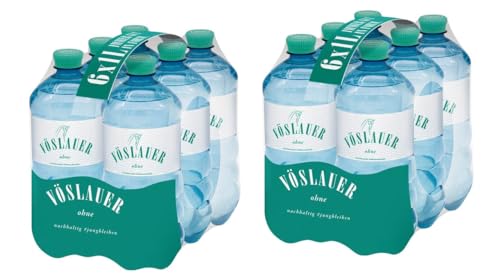 12 Flaschen Vöslauer Mineralwasser ohne Kohlensäure a 1 Liter inkl. EINWEGPFAND von doktor