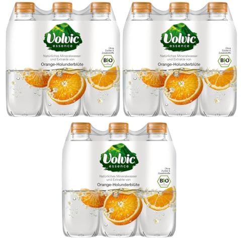 18 Flaschen Essence Orange Holunderblüte Erfrischungsgetränk (18 x 750ml) inc. 4,50 € EINWEG Pfand PET Flasche + Space Riegel von Onlineshop Bormann von doktor