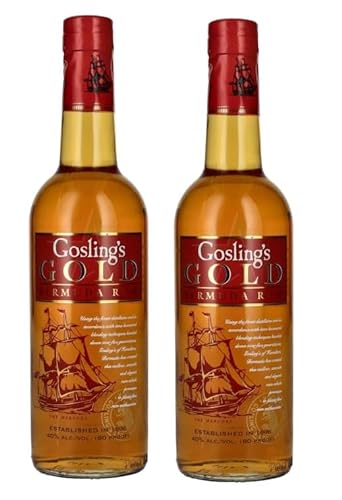 2 Flaschen Gosling´s Goslings bermuda Rum a 700ml 40% Vol. alte Ausstattung von doktor