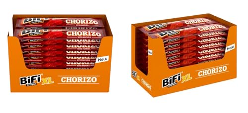 40 x Chorizo Stick XL a 26g (zwei Boxen) Schweinefleisch Minisalami, geräuchert, gepökelt, Chorizo-Stil von Onlineshop Bormann von doktor