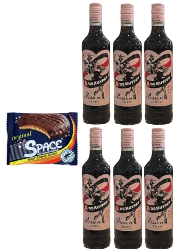 6 Flaschen De Kuyper Bessen Jenever a 0,7 L 20% vol. + Space Keks Gratis von doktor