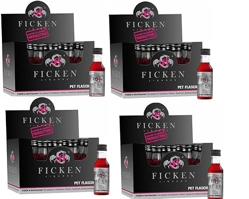 80 Fläschchen Ficken Likör in der PET (fast unzerbrechlich) 15% Vol. Partyschnaps (4 Boxen a 20 Fläschchen a 30ml) aus Glas von doktor