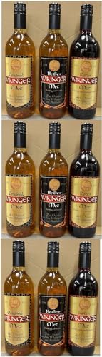 9 Flaschen Wikinger Met Set aus 3 Sorten a 0,75 Liter 6-11% vol. 3x Roter Wikinger Met, 3x Orginal Wikinger Met, 3x Heißer Wikinger Met 9 Flaschen Wikinger Met Set aus 3 Sorten a 0,75 Liter 6-11% vol. 3x Roter Wikinger Met, 3x Orginal Wikinger Met, 3x Heißer Wikinger Met von doktor