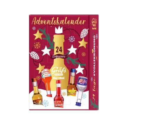 Gräfs Adventskalender mit vielen leckeren Mini-Likören Motiv 2023 (24 x 0,02l) von doktor