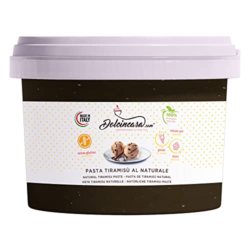 Dolcincasa.com Tiramisu Paste Halbfertiges Produkt Ideal für Eis Desserts Heimischen und professionellen Einsatz Glutenfrei 200g von Dolcincasa-com