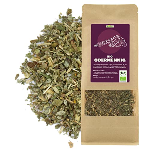 Bio Odermennigkraut geschnitten - 200g, Odermennig-Tee, 100% Wildsammlung aus Europa von dreikraut