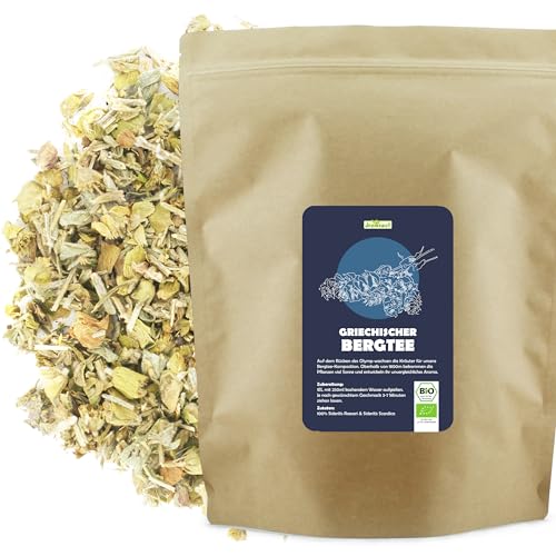 dreikraut Griechischer Bergtee, Bio | 300 g | Traditioneller Anbau am Olymp | Sideritis scardica raeseri | reicher Geschmack | belebender Duft dreikraut Griechischer Bergtee, Bio | 300 g | Traditioneller Anbau am Olymp | Sideritis scardica raeseri | reicher Geschmack | belebender Duft von dreikraut