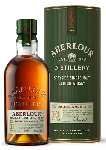 Aberlour 16 years old | Speyside Single Malt Scotch Whisky | 0,7l. Flasche in Tube von Drexler