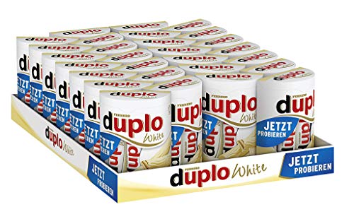 Ferrero duplo White – Schmeckt knusperleicht – 28 Packungen mit je 10 Einzelriegeln (28 x 182 g) von duplo