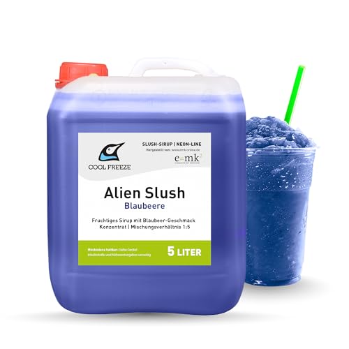 ALIEN SLUSH SIRUP 5L BLAUBEERE COOL FREEZE KONZENTRAT KNAISTER 150 PORTIONEN ALIEN SLUSH SIRUP 5L BLAUBEERE COOL FREEZE KONZENTRAT KNAISTER 150 PORTIONEN von e=mk² EINKAUFEN MIT KÖPFCHEN