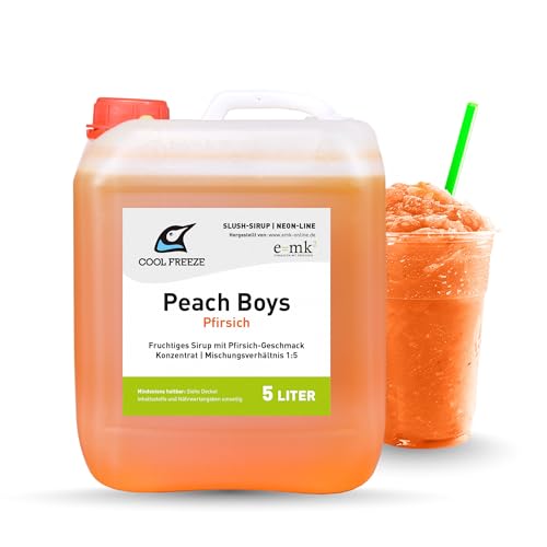 PEACH BOYS 5L SLUSH EIS | SLUSH ICE SIRUP PFIRSICH GRANATAPFEL PROFI KONZENTRAT PEACH BOYS 5L SLUSH EIS | SLUSH ICE SIRUP PFIRSICH GRANATAPFEL PROFI KONZENTRAT von e=mk² EINKAUFEN MIT KÖPFCHEN