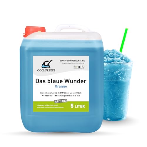 SLUSH SIRUP EIS 5L DAS BLAUE WUNDER ORANGE AZOFREI KONZENTRAT PROFI KANISTER SLUSH SIRUP EIS 5L DAS BLAUE WUNDER ORANGE AZOFREI KONZENTRAT PROFI KANISTER von e=mk² EINKAUFEN MIT KÖPFCHEN
