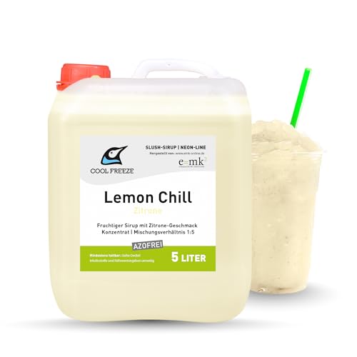 SLUSH SIRUP EIS 5L LEMON CHILL WEISSE ZITRONE AZOFREI KONZENTRAT PROFI KANISTER ORIGINAL VOM HERSTELLER SLUSH SIRUP EIS 5L LEMON CHILL WEISSE ZITRONE AZOFREI KONZENTRAT PROFI KANISTER ORIGINAL VOM HERSTELLER von e=mk² EINKAUFEN MIT KÖPFCHEN