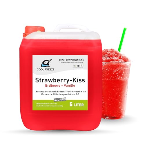 SLUSH SIRUP EIS 5L STRAWBERRY KISS ERDBEERE VANILLE AZOFREI NEON LINE KONZENTRAT SLUSH SIRUP EIS 5L STRAWBERRY KISS ERDBEERE VANILLE AZOFREI NEON LINE KONZENTRAT von e=mk² EINKAUFEN MIT KÖPFCHEN