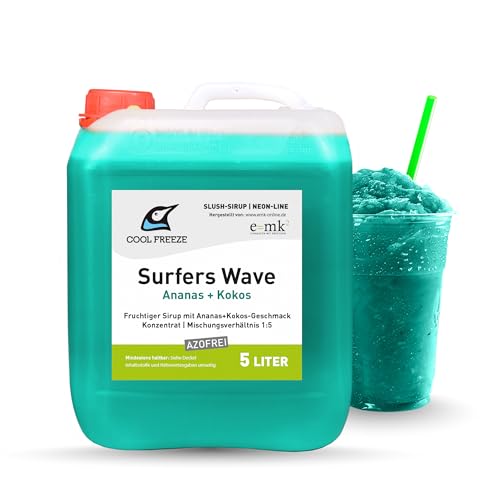 SURFERS WAVE SLUSH-SIRUP NEONLINE ANANAS & KOKOS 5L AZOFREI KONZENTRAT SURFERS WAVE SLUSH-SIRUP NEONLINE ANANAS & KOKOS 5L AZOFREI KONZENTRAT von e=mk² EINKAUFEN MIT KÖPFCHEN