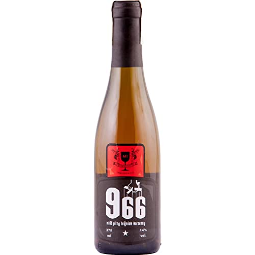 966 gesättigter Trójniak Kräuterhonig (Drittel) 0,375L | Met Honigwein Metwein Honigmet | 375 ml | 14% Alkohol | Imbiorowicz | Geschenkidee | 18+ von eHonigwein.de Premium Quality