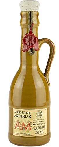 AM – Dwójniak-Honig | 250 ml | 16% Alkohol Metwein | Polnische Produktion | Geschenkidee | 18+ | Keramik (Keramik) von eHonigwein.de Premium Quality