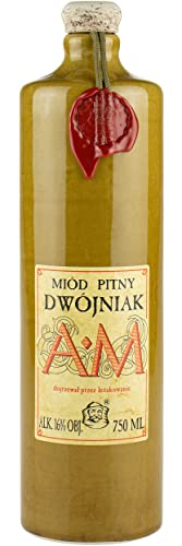 AM – Dwójniak-Honig | 250 ml | 16% Alkohol Metwein | Polnische Produktion | Geschenkidee | 18+ | Keramik (Keramik 750 ml) von eHonigwein.de Premium Quality