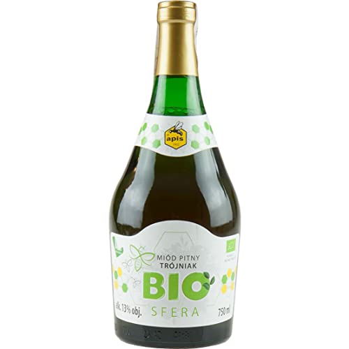 BIOsfera Trójniak Honig (Drittel) 0,75L | Met Honigwein Metwein Honigmet | 750 ml | 13% Alkohol | Apis | Geschenkidee | 18+ von eHonigwein.de Premium Quality