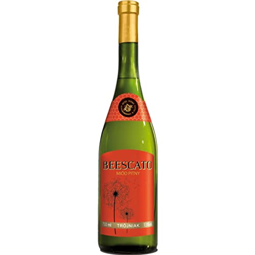 Beescato Trójniak Honig (Drittel) 0,75L | Met Honigwein Metwein Honigmet | 750 ml | 13% Alkohol | Huzar | Geschenkidee | 18+ von eHonigwein.de Premium Quality