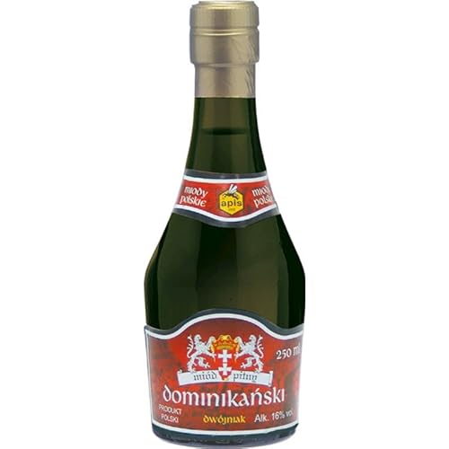 Dominikański Dwójniak Honig (Halbe) r 0,25L | Met Honigwein Metwein Honigmet | 250 ml | 16% Alkohol | Apis | Geschenkidee | 18+ von eHonigwein.de Premium Quality