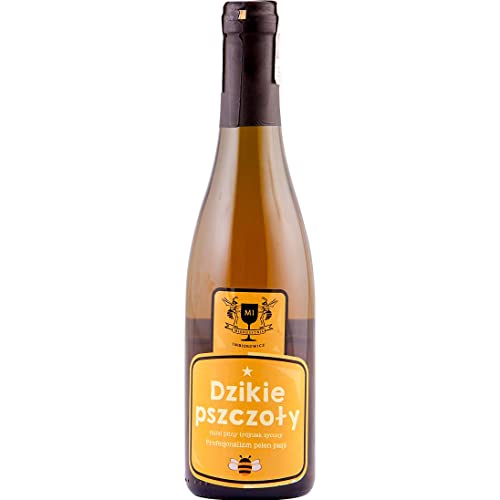 Dzikie Pszczoły Trójniak Honig (Wildbiene Drittel) 0,375L | Met Honigwein Metwein Honigmet | 375 ml | 14% Alkohol | Imbiorowicz | Geschenkidee | 18+ von eHonigwein.de Premium Quality