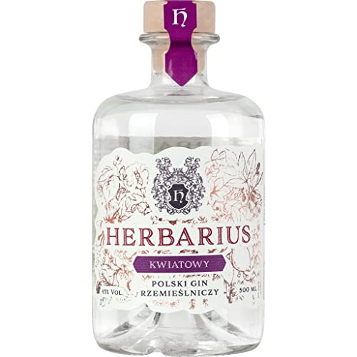 Gin destylowany Herbarius Kwiatowy (destillierter Blumengin) 0,5L | Gin |500 ml | 45% Alkohol | Drake Distillery | Geschenkidee | 18+ von eHonigwein.de Premium Quality