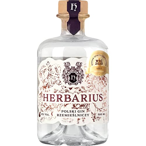 Gin destylowany Herbarius Original (destillierter origineller Gin) 0,5L | Gin |500 ml | 45% Alkohol | Drake Distillery | Geschenkidee | 18+ von eHonigwein.de Premium Quality