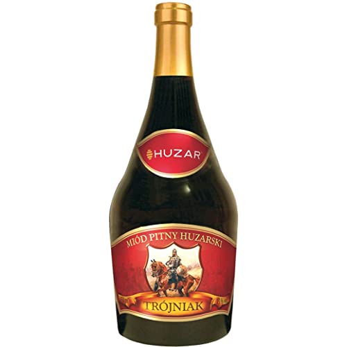 Huzarski Trójniak Honig (Drittel) 0,75L | Met Honigwein Metwein Honigmet | 750 ml | 13% Alkohol | Huzar | Geschenkidee | 18+ von eHonigwein.de Premium Quality