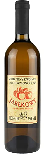 Jabłkowy-Dwójniak-Honig | 750 ml | 16% Alkohol Metwein | Polnische Produktion | Geschenkidee | 18+ | Glas von eHonigwein.de Premium Quality