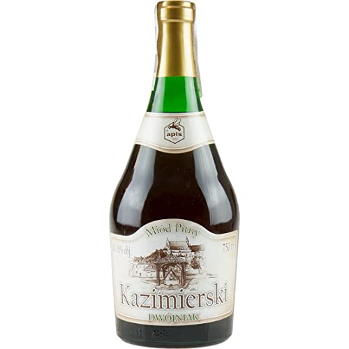 Kazimierski Dwójniak Honig (Halber) 0,75L | Met Honigwein Metwein Honigmet | 750 ml | 16% Alkohol | Apis | Geschenkidee | 18+ von eHonigwein.de Premium Quality