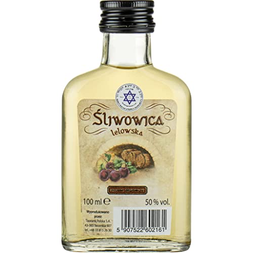 Kosher Certificate Śliwowica Lelowska (Sliwowitz, Pflaumenschnaps) 100 ml | Flavoured Vodka, Pflaumen-Wodka |100 ml | 50% Alkohol | Mundivie | Geschenkidee | 18+ von eHonigwein.de Premium Quality