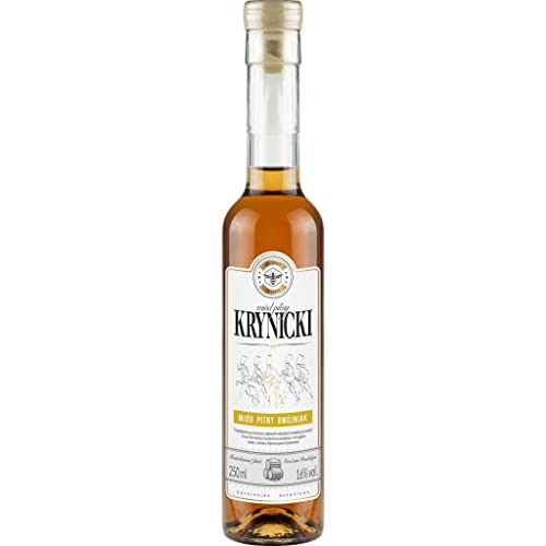 Krynicki Dwójniak Honig (Halber) 0,25L | Met Honigwein Metwein Honigmet | 250 ml | 16% Alkohol | Ami Honey | Geschenkidee | 18+ von eHonigwein.de Premium Quality