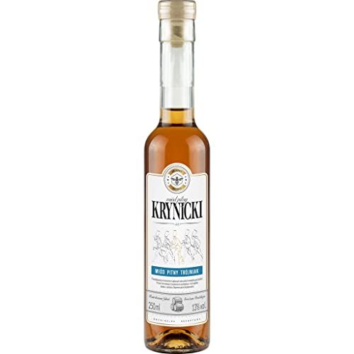 Krynicki Trójniak Honig (Drittel) 0,25L | Met Honigwein Metwein Honigmet | 250 ml | 13% Alkohol | Ami Honey | Geschenkidee | 18+ von eHonigwein.de Premium Quality