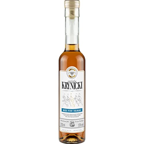 Krynicki Trójniak Honig (Drittel) 0,25L | Met Honigwein Metwein Honigmet | 250 ml | 13% Alkohol | Ami Honey | Geschenkidee | 18+ von eHonigwein.de Premium Quality