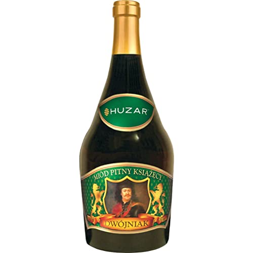 Książęcy Dwójniak Honig (Halber) 0,75L | Met Honigwein Metwein Honigmet | 750 ml | 16% Alkohol | Huzar | Geschenkidee | 18+ von eHonigwein.de Premium Quality