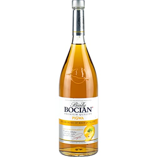 Likier Bialy Bocian Pigwa 0,5L - Quittenlikör | Likör |500 ml | 30% Alkohol | Polmos Bielsko-Biała | Geschenkidee | 18+ von eHonigwein.de Premium Quality