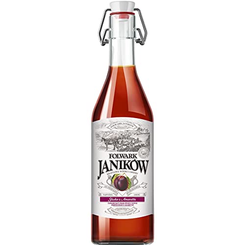 Likier Folwark Janikow sliwka z Amaretto 500 ml | Likör |500 ml | 30% Alkohol | BZK Alco | Geschenkidee | 18+ von eHonigwein.de Premium Quality