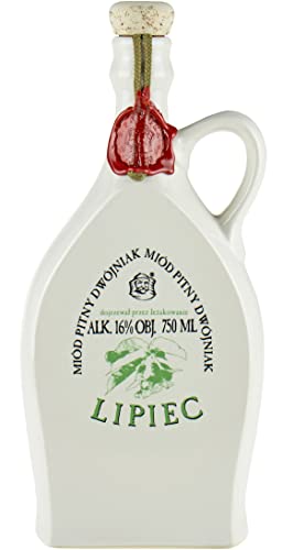 Lipiec-Dwójniak-Honig | 750 ml | 16% Alkohol Metwein | Polnische Produktion | Geschenkidee | 18+ | Keramik (Keramik) von eHonigwein.de Premium Quality