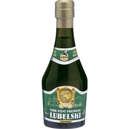 Lubelski Półtorak Honig (Eineinhalber) 0,25L | Met Honigwein Metwein Honigmet | 250 ml | 16% Alkohol | Apis | Geschenkidee | 18+ von eHonigwein.de Premium Quality