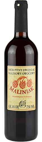 Maliniak-Dwójniak-Honig | 750 ml | 16% Alkohol Metwein | Polnische Produktion | Geschenkidee | 18+ | Keramik (Glas) von eHonigwein.de Premium Quality